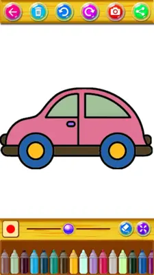 Vehicle Coloring &Drawing Book android App screenshot 1